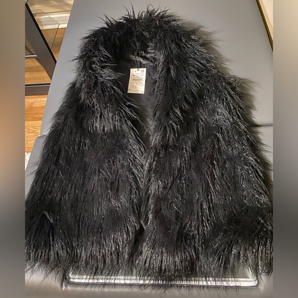 Zara Faux Fur Vest
